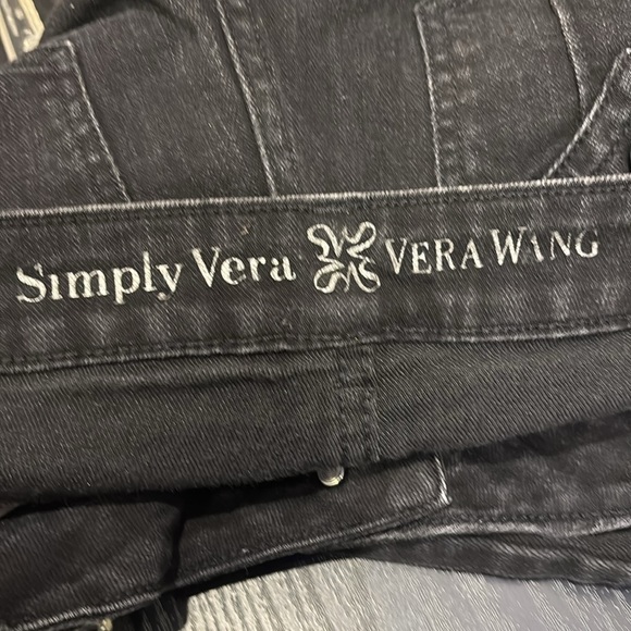 Simply Vera Vera Wang Charcoal Denim Pants - Picture 5 of 6